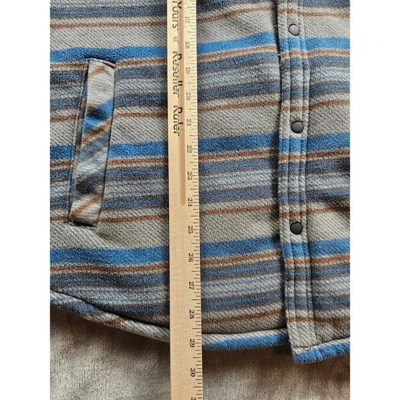 Voyager Shacket Men's Women's Size L Heavy Fleece Outerwear Inside Media Pockets - Picture 8 of 10